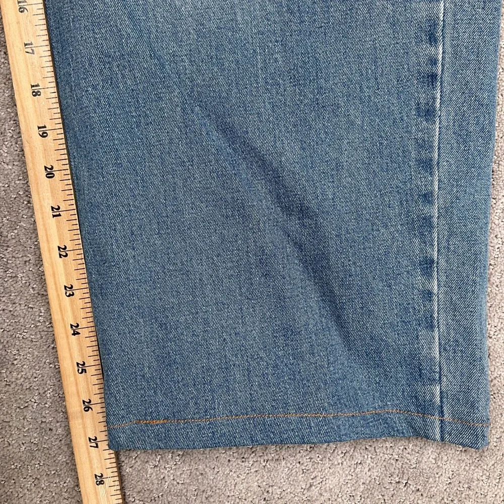 Levis 550 Jeans Mens 48W 27L Blue Relaxed Fit Stretch Denim‎ Striaght Leg High